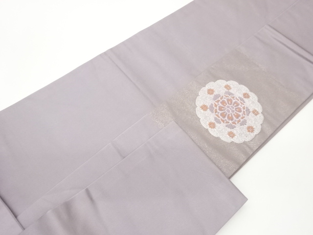  引箔華文模様織出し名古屋帯